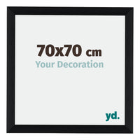 Tucson Aluminium Photo Frame 70x70cm Black Brushed Front Size | Yourdecoration.com