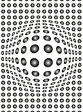 Wizard+Genius Dots Black And White Non Woven Wall Mural 192x260cm 4 Panels | Yourdecoration.com