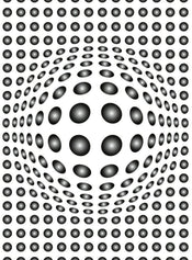 Wizard+Genius Dots Black And White Non Woven Wall Mural 192x260cm 4 Panels | Yourdecoration.com