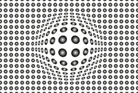 Wizard+Genius Dots Black and White Non Woven Wall Mural 384x260cm 8 Panels | Yourdecoration.com