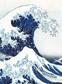 Wizard+Genius Hokusai The Great Wave Non Woven Wall Mural 192x260cm 4 Panels | Yourdecoration.com
