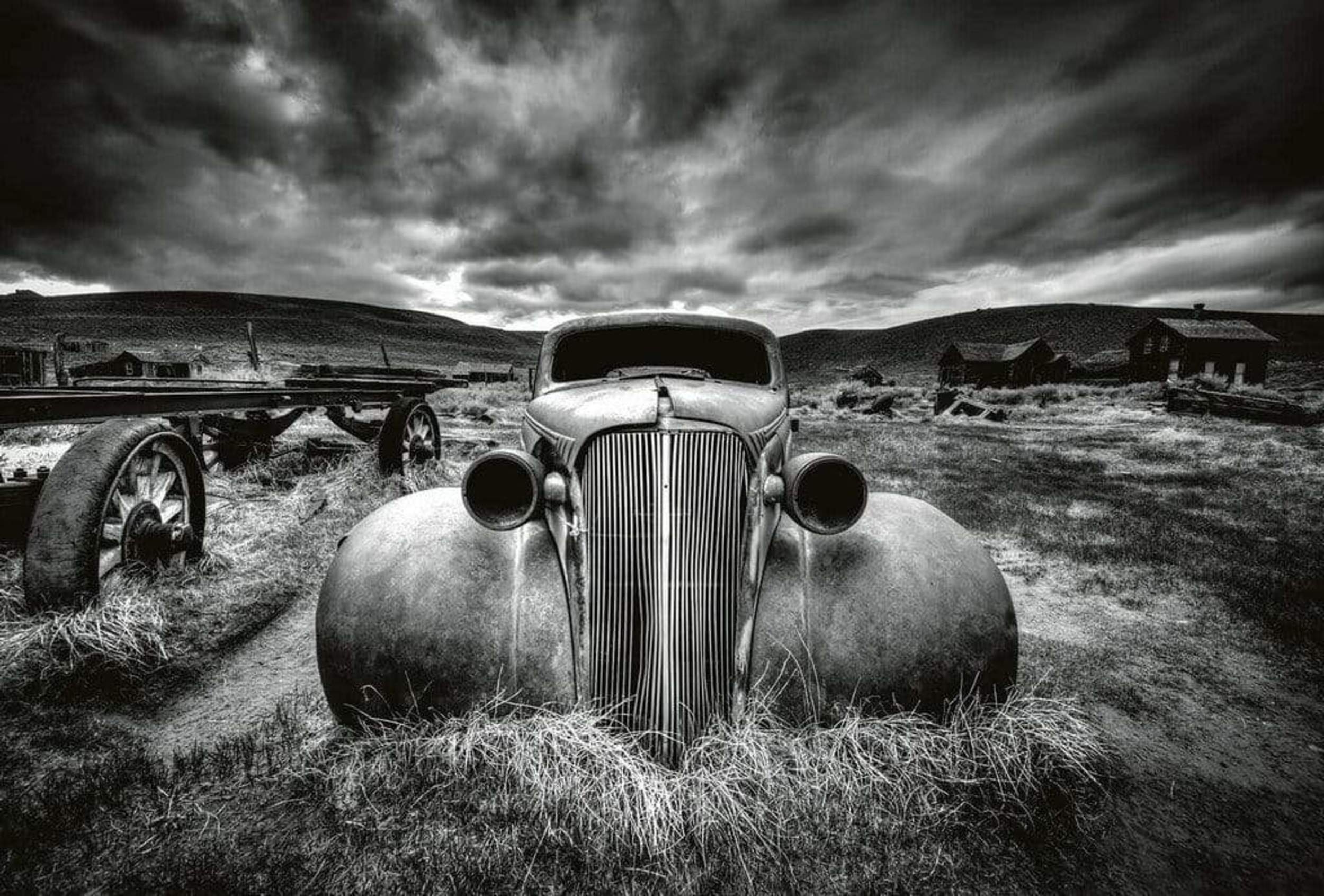 Wizard+Genius Old Classic Car Non Woven Wall Mural 384x260cm 8 Panels | Yourdecoration.com
