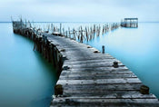 Wizard+Genius Old Landing Stage Non Woven Wall Mural 384x260cm 8 Panels | Yourdecoration.com