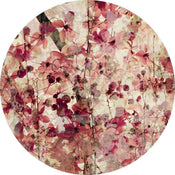 Wizard+Genius Vintage Flower Pattern Non Woven Wall Mural 140x140cm Round | Yourdecoration.com