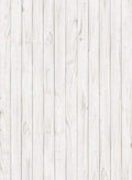 Wizard+Genius White Wooden Wall Non Woven Wall Mural 192x260cm 4 Panels | Yourdecoration.com