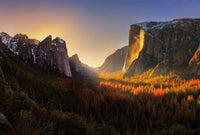 Wizard+Genius Yosemite National Park USA Non Woven Wall Mural 384x260cm 8 Panels | Yourdecoration.com