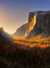 Wizard+Genius Yosemite National Park Usa Non Woven Wall Mural 192x260cm 4 Panels | Yourdecoration.com
