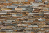 Wall Mural - Colorful Stone Wall 366x254cm - Paper Wallpaper